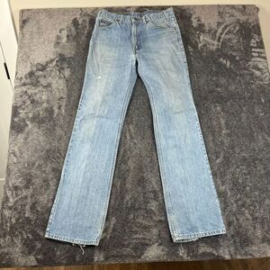 Vtg Levi's 517 Bootcut Denim Men's Jeans 33X34(30X33) Orange Tab USA